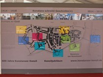 Geschichtenwand. Konzilstadt Konstanz Geschichtenwand